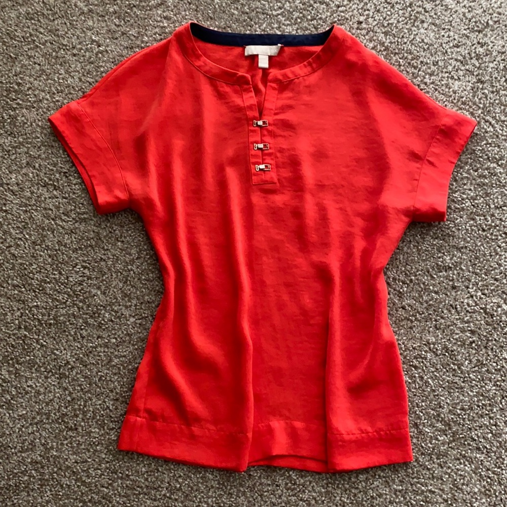 Orange blouse